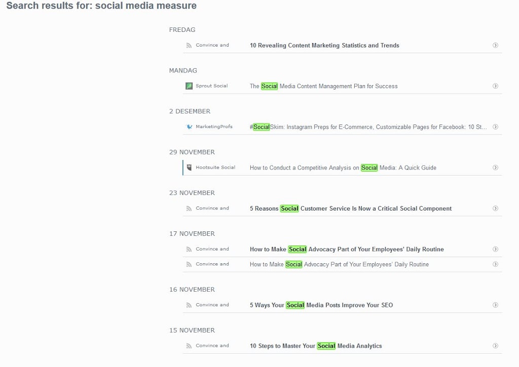 Webressurser om måling av sosiale medier